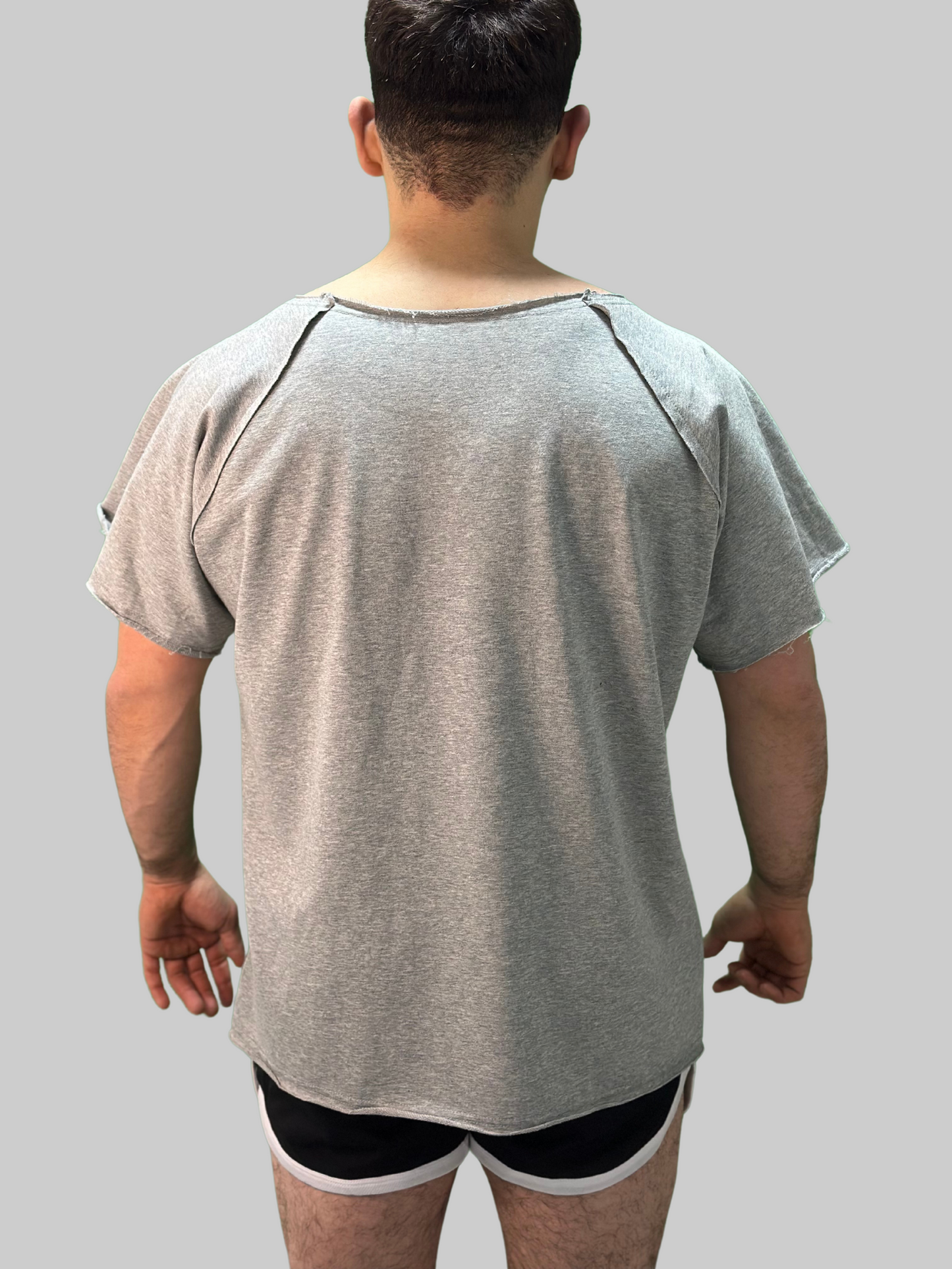 Camiseta Oversize ''Old School" (Gris)