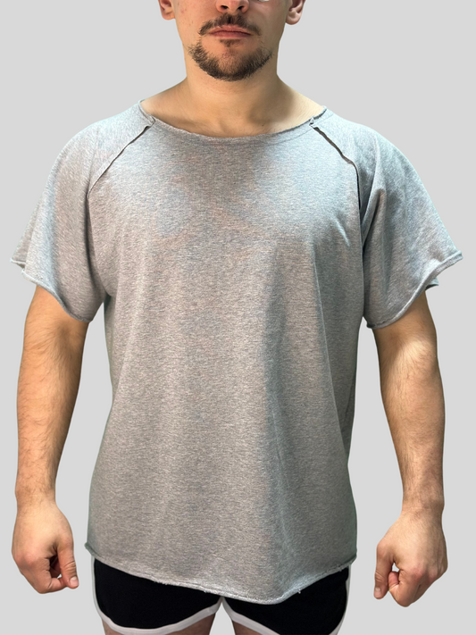 Camiseta Oversize ''Old School" (Gris)