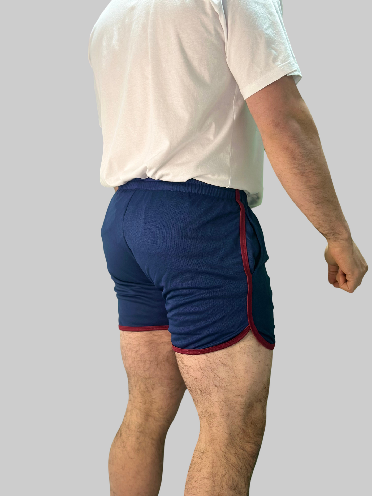 Shorts Golden Era (Azul Oscuro y Rojo)